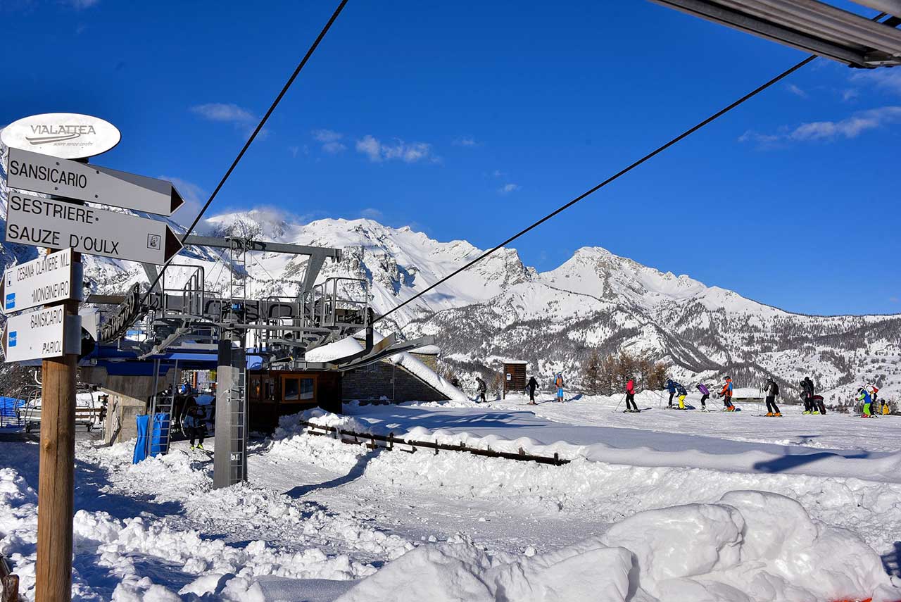 Piste da sci a Sestriere
